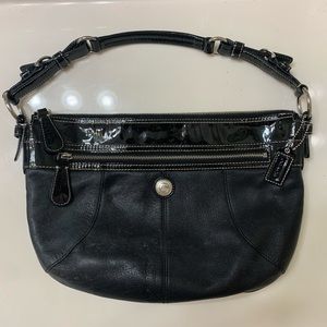 COACH - Black Leather Hobo Bag